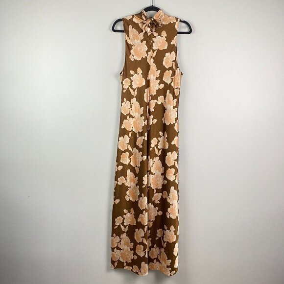 Vince Brown Floral Maxi Dress - Picture 7 of 11